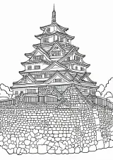 八王子城の塗り絵