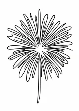 花火の塗り絵
