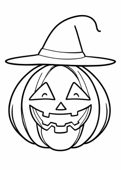ハロウィンかぼちゃの塗り絵