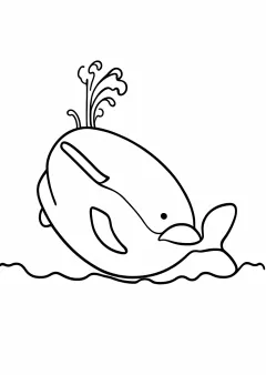 くじらの塗り絵