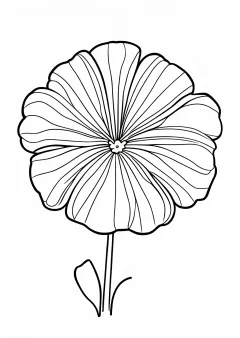 数字ぬりえ・あさがお（脳トレ）