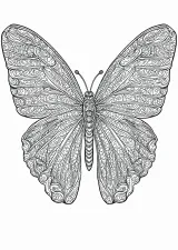 蝶の模様画（大人向け）
