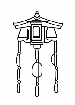 風鈴の塗り絵