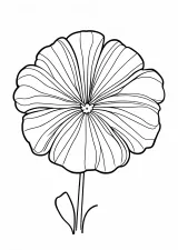 数字ぬりえ・あさがお（脳トレ）