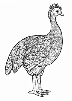雉の塗り絵