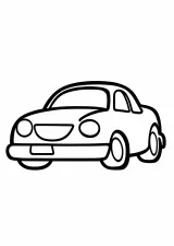 数字ぬりえ・くるま(脳トレ)