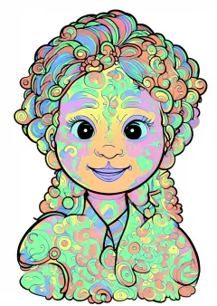 フロイド風の塗り絵（見本）