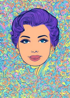 マリリン・モンローの塗り絵（見本）